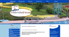 Desktop Screenshot of erlebnisbad-mulda.de
